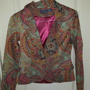 printed summer blazer